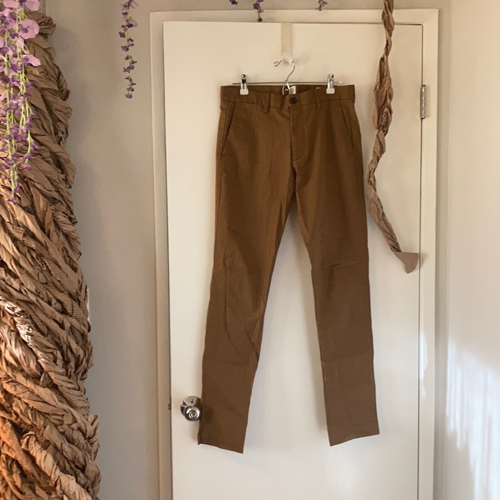Gap dark khaki slim pants